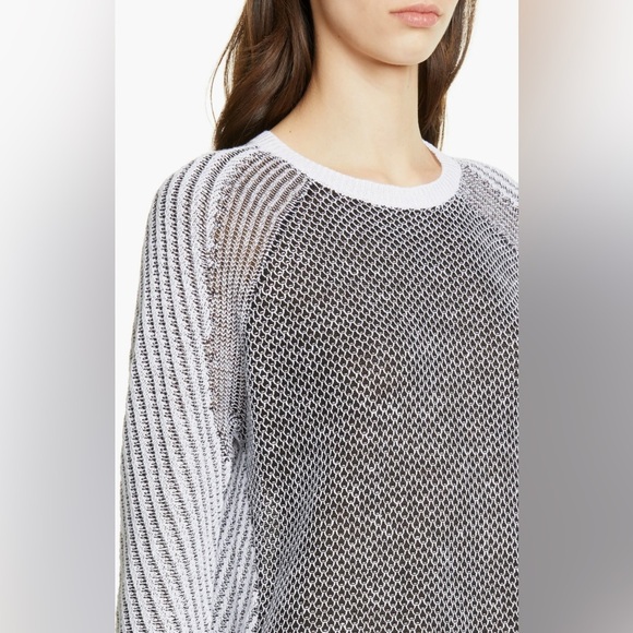 Eileen Fisher Step Hem Linen, Cotton & Silk Sweater - Size L - Picture 4 of 6